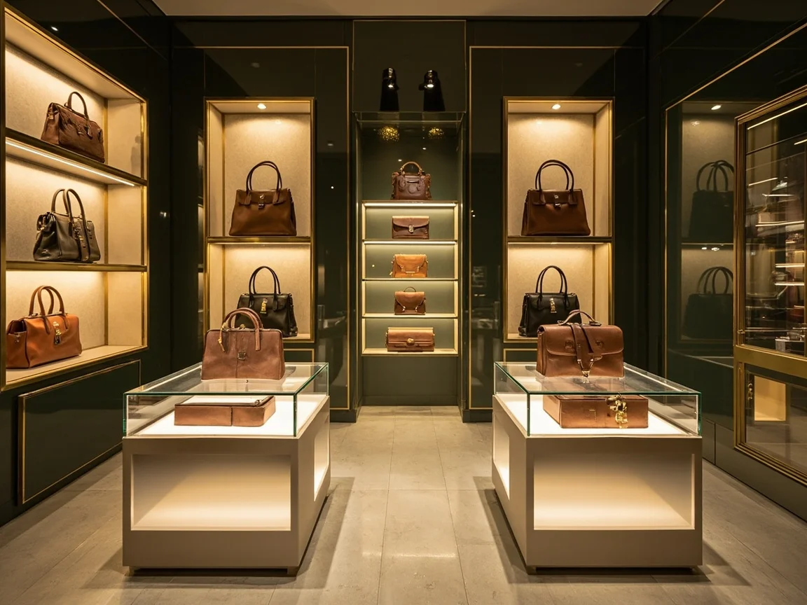 Handtaschen-Boutique-Display-Projekt in Mailand