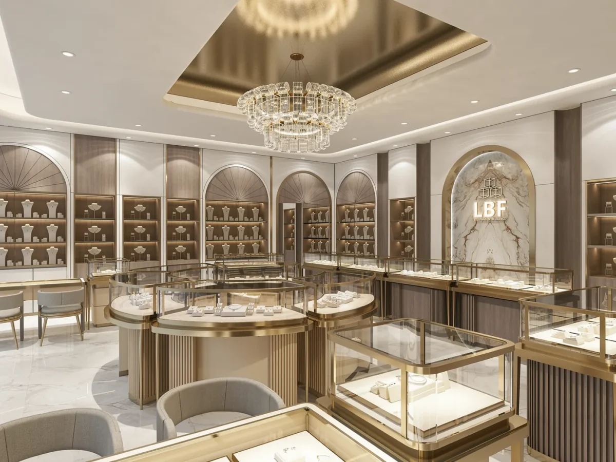 Glas-Vitrine für Luxusboutiques