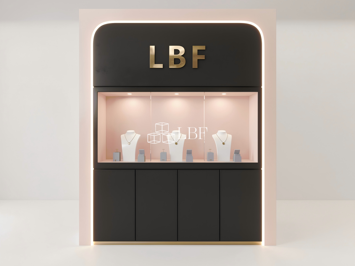 Luxus-Marken-Einzelhandels-Vitrine-Lösung